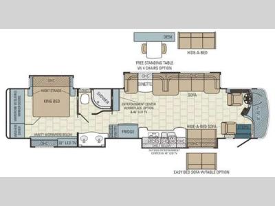 Floorplan - 2015 Entegra Coach Aspire 42DLQ