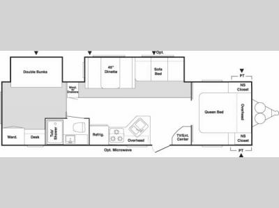 Floorplan - 2007 Keystone RV Springdale 299 BHDS