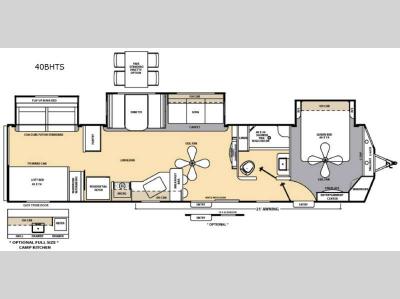Floorplan - 2015 Coachmen RV Catalina Destination Series 40BHTS