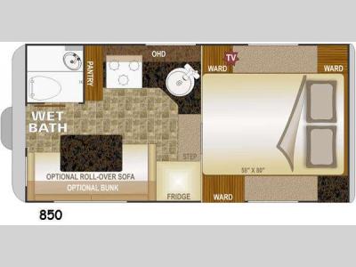 Floorplan - 2015 Northwood Wolf Creek 850