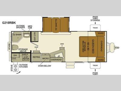 Floorplan - 2015 EverGreen RV i-Go G215RBK