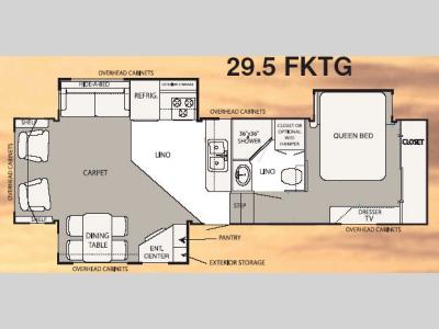 Floorplan - 2006 NuWa Hitchhiker II LS 29.5 FKTG