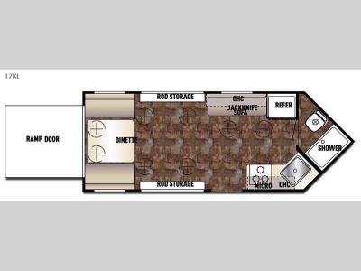 Floorplan - 2015 Forest River RV Cherokee Grey Wolf 17KL