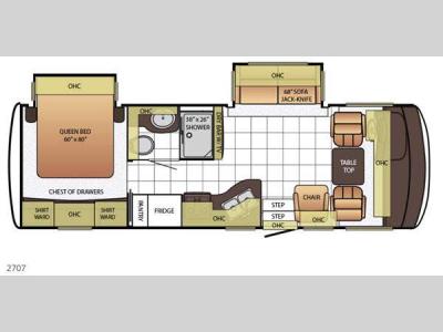 Floorplan - 2015 Newmar Bay Star Sport 2707