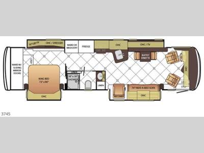 Floorplan - 2015 Newmar Dutch Star 3745