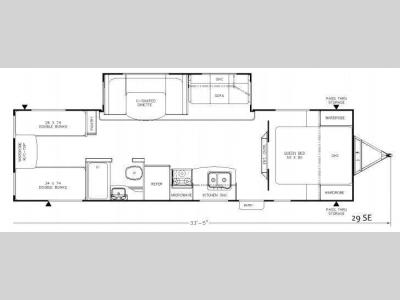 Floorplan - 2015 Coachmen RV Freedom Express 29SE