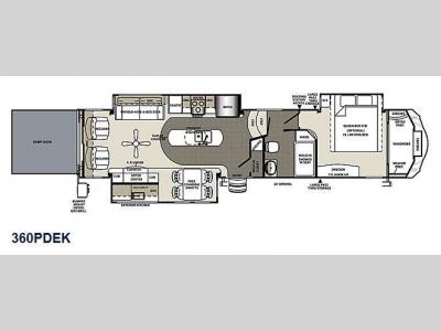 Floorplan - 2015 Forest River RV Sierra 360PDEK