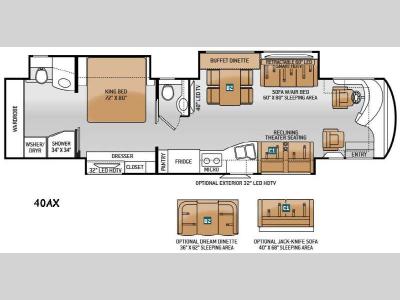 Floorplan - 2015 Thor Motor Coach Tuscany XTE 40AX