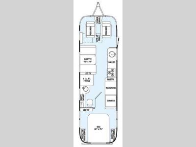 Floorplan - 2015 Airstream RV Flying Cloud 30 Recliner