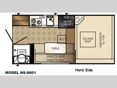 Floorplan - 2015 Palomino Backpack Edition HS 6601