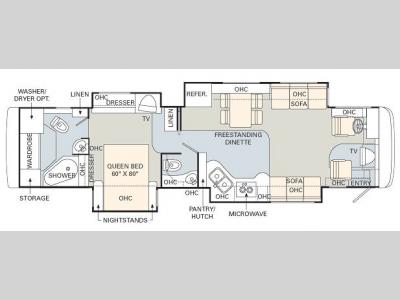 Floorplan - 2006 Monaco Camelot 42DSQ