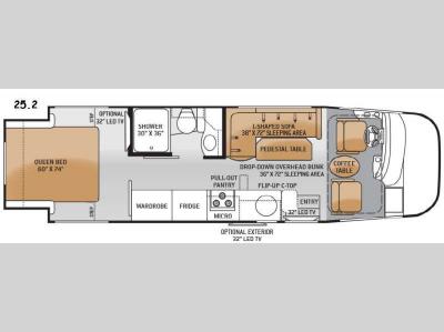 Floorplan - 2015 Thor Motor Coach Vegas 25.2