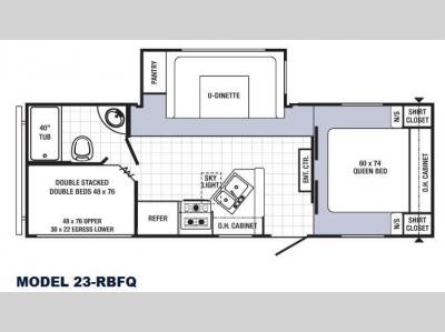 Floorplan - 2015 Palomino Puma 23-RBFQ