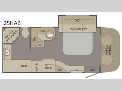 Floorplan - 2015 Renegade Villagio 25HAB