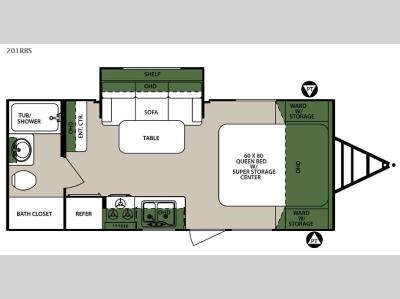 Floorplan - 2015 Forest River RV Surveyor 201RBS