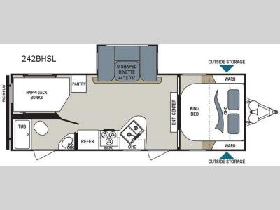 Floorplan - 2015 Dutchmen RV Aerolite 242BHSL