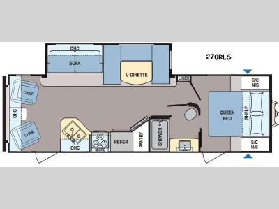 Floorplan - 2015 Dutchmen RV Coleman Lantern Series 270RLS