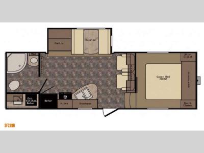 Floorplan - 2015 CrossRoads RV Sunset Trail Reserve SF22RB