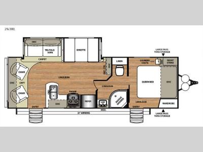 Floorplan - 2015 Forest River RV Wildwood Heritage Glen 263RL