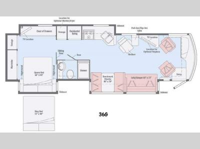 Floorplan - 2015 Winnebago Forza 36G