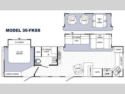 Floorplan - 2015 Palomino Puma 30-FKSS