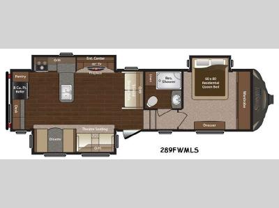 Floorplan - 2015 Keystone RV Sprinter 289FWMLS