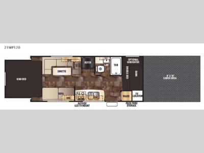 Floorplan - 2015 Forest River RV Cherokee Wolf Pack 21WP120