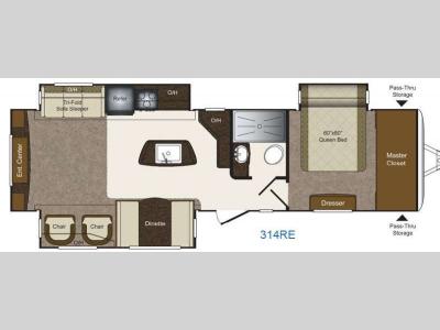 Floorplan - 2015 Keystone RV Laredo 314RE
