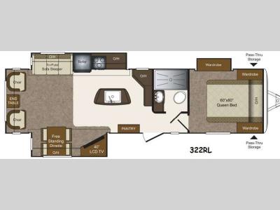 Floorplan - 2015 Keystone RV Laredo 322RL