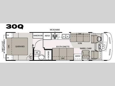 Floorplan - 2007 Four Winds RV Hurricane 30Q