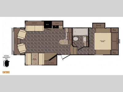 Floorplan - 2016 CrossRoads RV Cruiser Aire CAF28SE