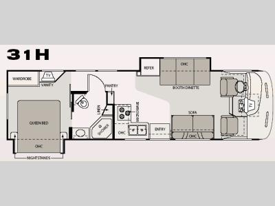 Floorplan - 2007 Four Winds RV Hurricane 31H