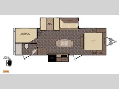 Floorplan - 2016 CrossRoads RV Zinger ZT26KS