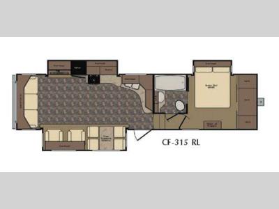 Floorplan - 2016 CrossRoads RV Cruiser CF315RL