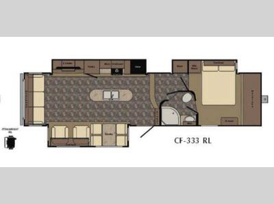 Floorplan - 2016 CrossRoads RV Cruiser CF333RL