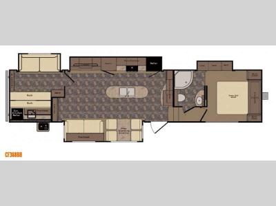 Floorplan - 2016 CrossRoads RV Cruiser CF368BH