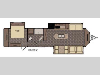 Floorplan - 2016 CrossRoads RV Hampton HT380FD