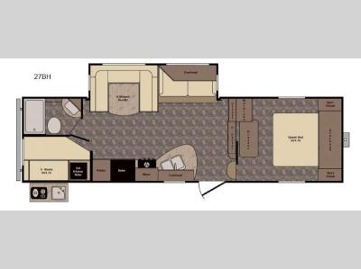 Floorplan - 2016 CrossRoads RV Longhorn ReZerve LFZ27BH