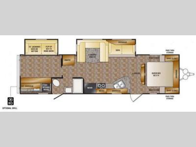 Floorplan - 2016 CrossRoads RV Longhorn ReZerve LTZ31SB