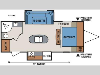 Floorplan - 2016 KZ Spree Connect C232IKS