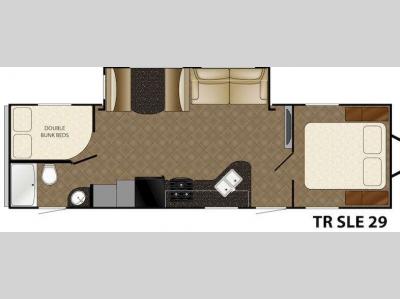 Floorplan - 2016 Heartland Trail Runner 29 SLE