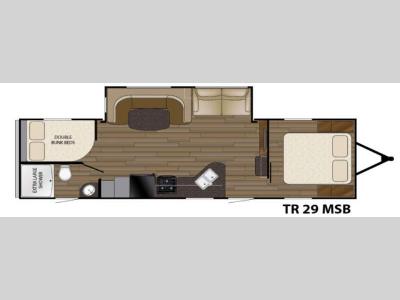Floorplan - 2016 Heartland Trail Runner 29MSB