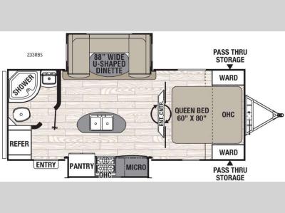 Floorplan - 2016 Coachmen RV Freedom Express 233RBS
