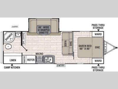 Floorplan - 2016 Coachmen RV Freedom Express 248RBS