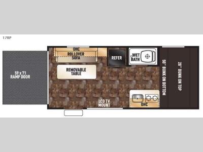 Floorplan - 2016 Forest River RV Cherokee Wolf Pup 17RP