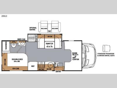 Floorplan - 2016 Coachmen RV Prism 2150 LE