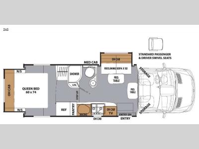 Floorplan - 2016 Coachmen RV Prism 24G
