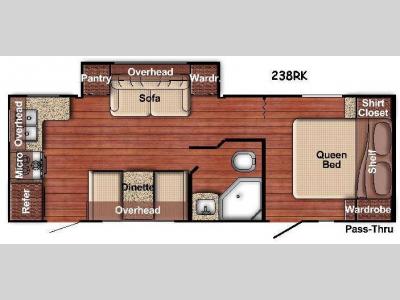 Floorplan - 2016 Gulf Stream RV Ameri-Lite 238RK
