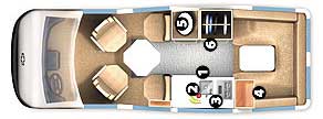 Floorplan - 2007 Roadtrek - 210 Versatile 210-Versatile