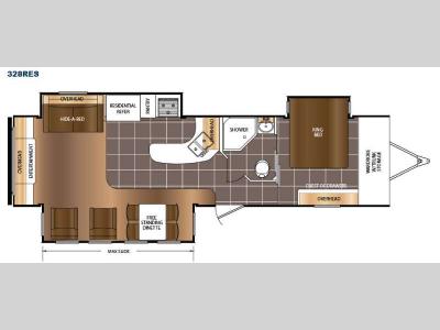 Floorplan - 2016 Prime Time RV LaCrosse 328RES